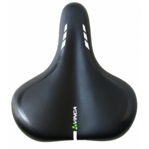 Седло комфортное, 260*200мм, GEL,  черное, Vinca Sport