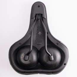 Седло комфортное, 260*210мм, с памятью формы, черное, Vinca Sport