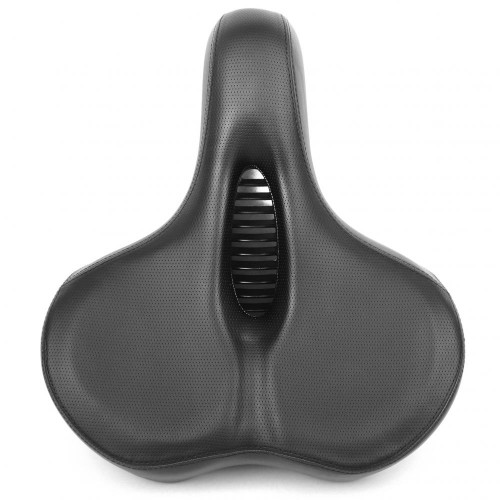 Седло комфортное большое, 300х270мм, с отверстием, черное, Vinca Sport