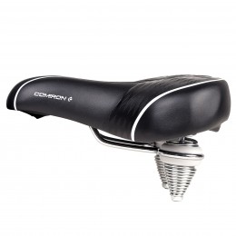 Седло комфортное COMIRON BAKU N671DBW 260x220, черное