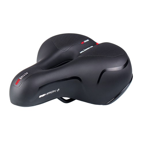 Седло комфортное COMIRON BERN N669A 255x210, черно-красное