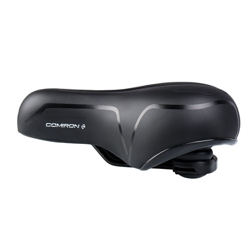 Седло комфортное COMIRON BERN N669A 255x210, черно-красное