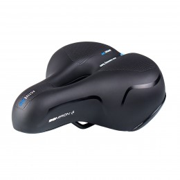 Седло комфортное COMIRON BERN N669A 255x210, чёрно-синее
