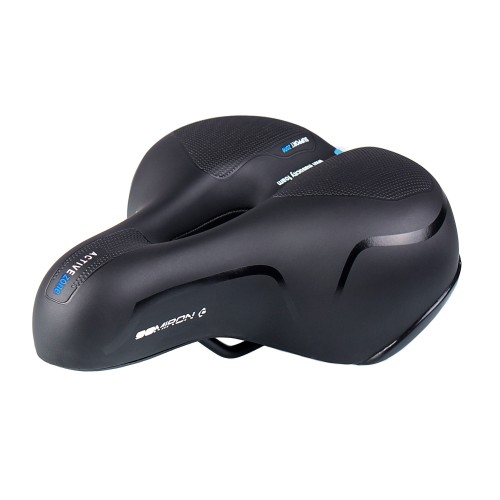 Седло комфортное COMIRON BERN N669A 255x210, чёрно-синее