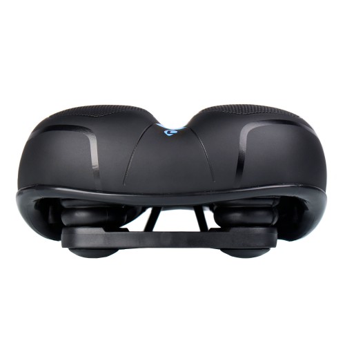 Седло комфортное COMIRON BERN N669A 255x210, чёрно-синее