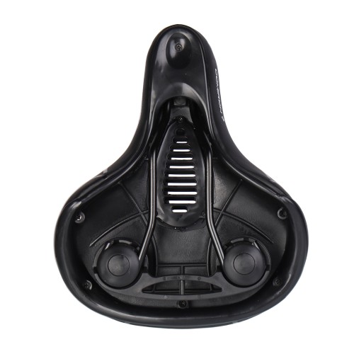 Седло комфортное COMIRON BERN N669A 255x210, чёрно+зелёное