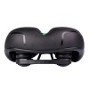 Седло комфортное COMIRON BERN N669A 255x210, чёрно+зелёное