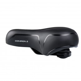 Седло комфортное COMIRON BERN N669A 255x210, чёрно-жёлтое