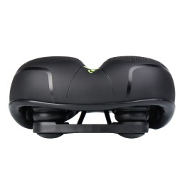 Седло комфортное COMIRON BERN N669A 255x210, чёрно-жёлтое