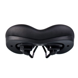 Седло комфортное COMIRON MADRID C034 250x210, чёрно-красное