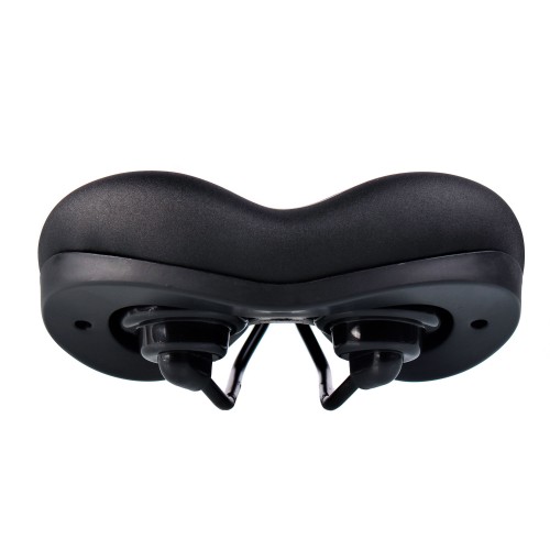 Седло комфортное COMIRON MADRID C034 250x210, чёрно-красное