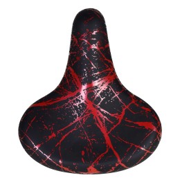 Седло комфортное COMIRON PALMYRA C098R 240x210, чёрно-красное