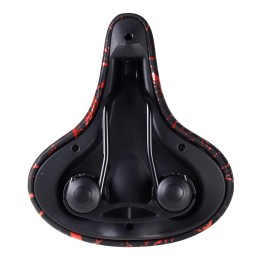 Седло комфортное COMIRON PALMYRA C098R 240x210, чёрно-красное