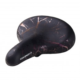 Седло комфортное COMIRON PALMYRA C098V 240x210, чёрно-фиолетовое