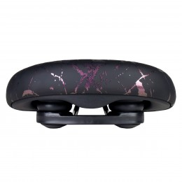 Седло комфортное COMIRON PALMYRA C098V 240x210, чёрно-фиолетовое