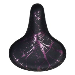 Седло комфортное COMIRON PALMYRA C098V 240x210, чёрно-фиолетовое