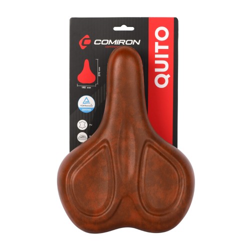 Седло комфортное COMIRON QUITO C107-Br 270x195, коричневое