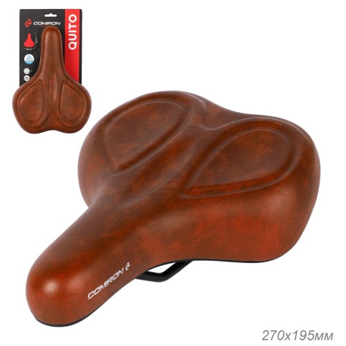 Седло комфортное COMIRON QUITO C107-Br 270x195, коричневое