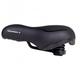 Седло комфортное COMIRON TOKYO C012 265x220, чёрно-зелёное