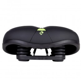 Седло комфортное COMIRON TOKYO C012 265x220, чёрно-желтое