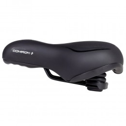 Седло комфортное COMIRON TOKYO C012 265x220, чёрно-желтое