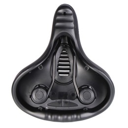 Седло комфортное COMIRON TOKYO C012 265x220, чёрно-желтое