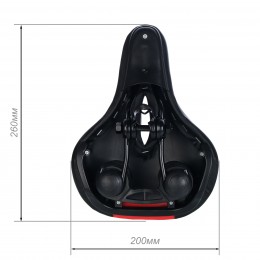 Седло комфортное HAY-AZ-006 чёрно-красное