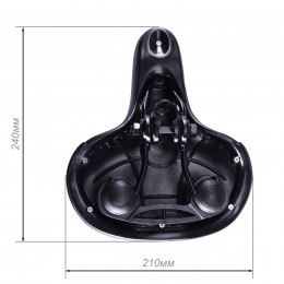 Седло комфортное Krypton HAY-AZ-005, чёрное