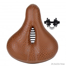 Седло комфортное Krypton HAY-AZ-016, коричневое