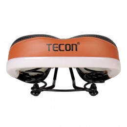 Седло комфортное Krypton HAY-AZ-088, черное с коричневой вставкой