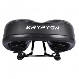 Седло комфортное KRYPTON KRPT-133-2A, размер: 275x230мм, черное с плетением