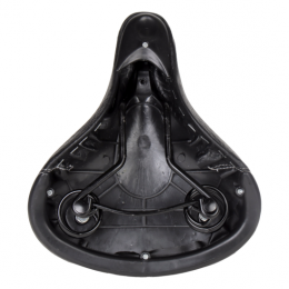 Седло комфортное KRYPTON KRPT-133-2A, размер: 275x230мм, черное с плетением