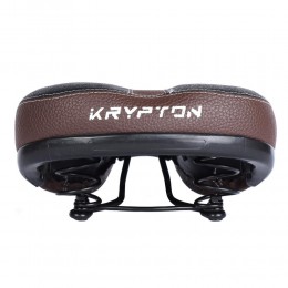 Седло комфортное KRYPTON KRPT-133A, размер: 275x230 мм, черно-коричневое