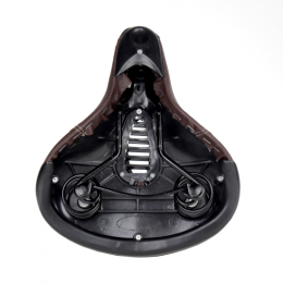 Седло комфортное KRYPTON KRPT-133A, размер: 275x230 мм, черно-коричневое