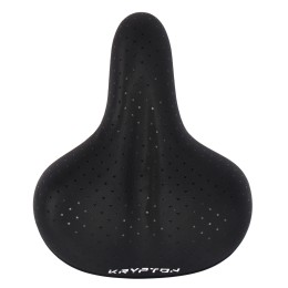 Седло комфортное KRYPTON KRPT-153-N619, размер: 255x210, черное со звездочками