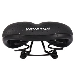 Седло комфортное KRYPTON KRPT-153-N619, размер: 255x210, черное со звездочками