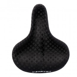 Седло комфортное KRYPTON KRPT-153-N841D, размер: 255x210 мм, черное голографическое