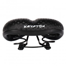 Седло комфортное KRYPTON KRPT-153-N841D, размер: 255x210 мм, черное голографическое