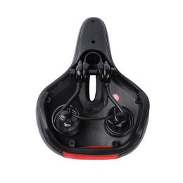 Седло комфортное KRYPTON KRPT-247RB, размер: 275x200 мм, черно-красное