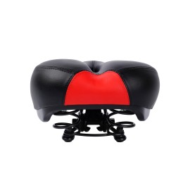 Седло комфортное KRYPTON KRPT-247RB, размер: 275x200 мм, черно-красное