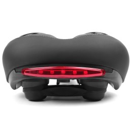 Седло комфортное с фонариком гель Vinca Sport 270х200 мм, черное