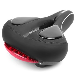 Седло комфортное с фонариком гель Vinca Sport 270х200 мм, черное