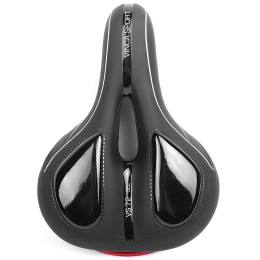 Седло комфортное с фонариком гель Vinca Sport 270х200 мм, черное