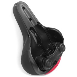 Седло комфортное с фонариком гель Vinca Sport 270х200 мм, черное