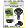 Седло комфортное с фонариком гель Vinca Sport 270х200 мм, черное
