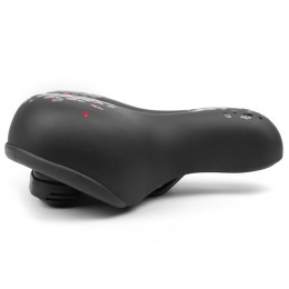 Седло комфортное Vinca Sport 245х210 мм, черное с красным