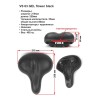 Седло комфортное Vinca Sport 245х210мм, с гелем, flower, черное