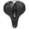 Седло комфортное Vinca Sport, 250х200мм, эффект памяти, с отверстием, черное