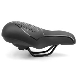 Седло комфортное Vinca Sport 260х220 мм, черное с серой вставкой