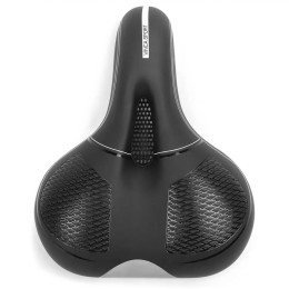 Седло комфортное Vinca Sport 260х220 мм, черное с серой вставкой